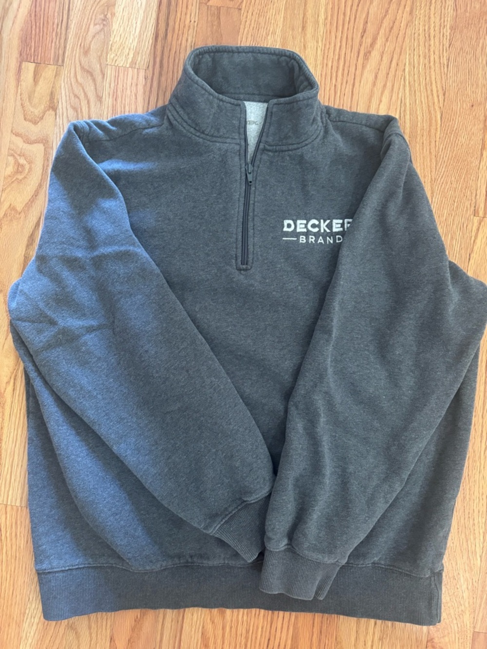 Men's Charcoal Half-Zip Sweater